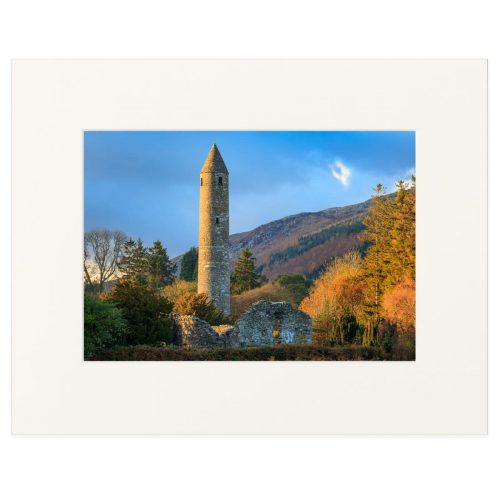 The Round Tower at Glendalough monastic city, County Wicklow